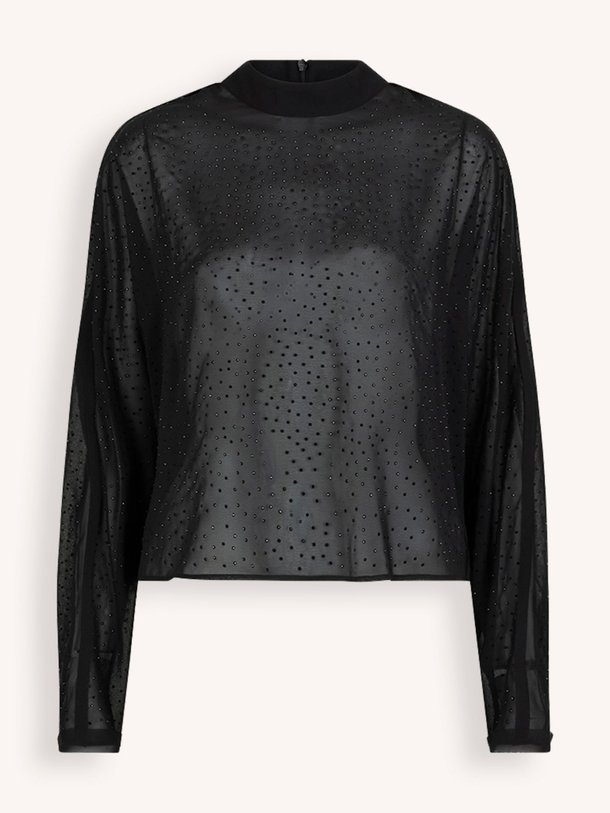 Ontdek de Biacco geweven top met strass van Dante 6 in de kleur Zwart bij Orangebag. Op werkdagen voor 21:45 besteld, morgen in huis.
