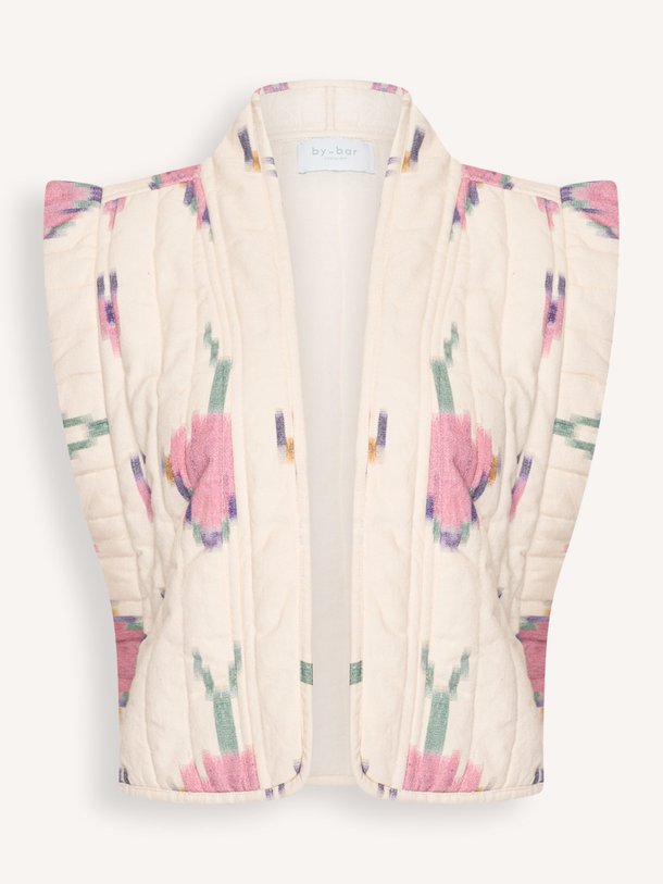 Ontdek de Isla katoenen gilet met print van By-Bar in de kleur Beige bij Orangebag. Op werkdagen voor 21:45 besteld, morgen in huis.