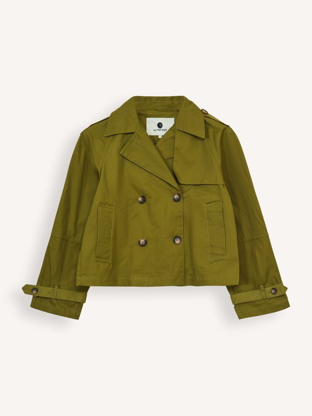 Ontdek de Florine katoenen mantel van Alter Ego in de kleur groen bij Orangebag. Op werkdagen voor 21:45 besteld, morgen in huis.