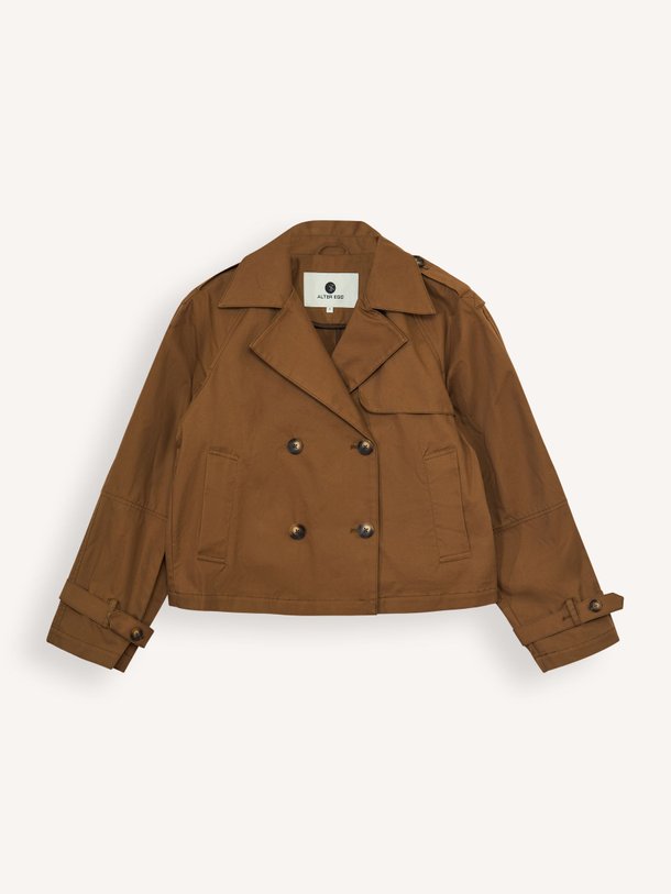 Ontdek de Florine katoenen mantel van Alter Ego in de kleur bruin bij Orangebag. Op werkdagen voor 21:45 besteld, morgen in huis.