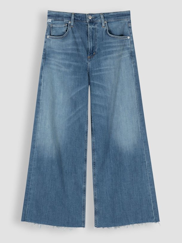 Ontdek de Lyra high waist wide leg cropped jeans van Citizens of Humanity in de kleur blauw bij Orangebag. Op werkdagen voor 21:45 besteld, morgen in huis.
