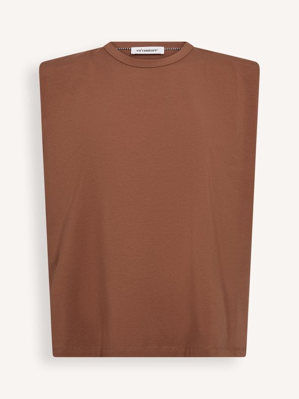 Ontdek de Eddie katoenmix T-shirt van Co'Couture in de kleur Bruin bij Orangebag. Op werkdagen voor 21:45 besteld, morgen in huis.