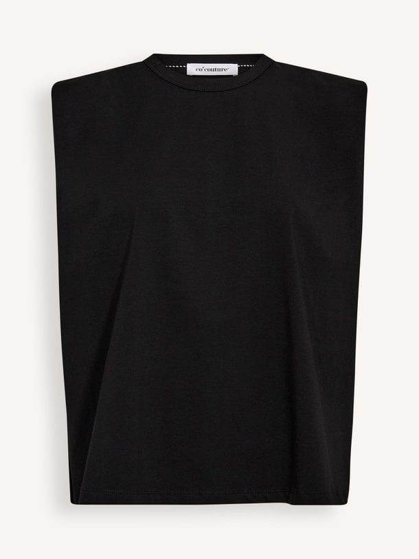 Ontdek de Eddie katoenmix T-shirt van Co'Couture in de kleur Zwart bij Orangebag. Op werkdagen voor 21:45 besteld, morgen in huis.