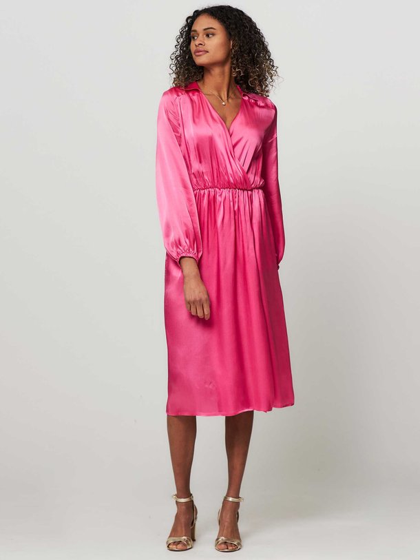 Ontdek de Zijdemix jurk van Semicouture in de kleur roze bij Orangebag. Op werkdagen voor 21:45 besteld, morgen in huis.