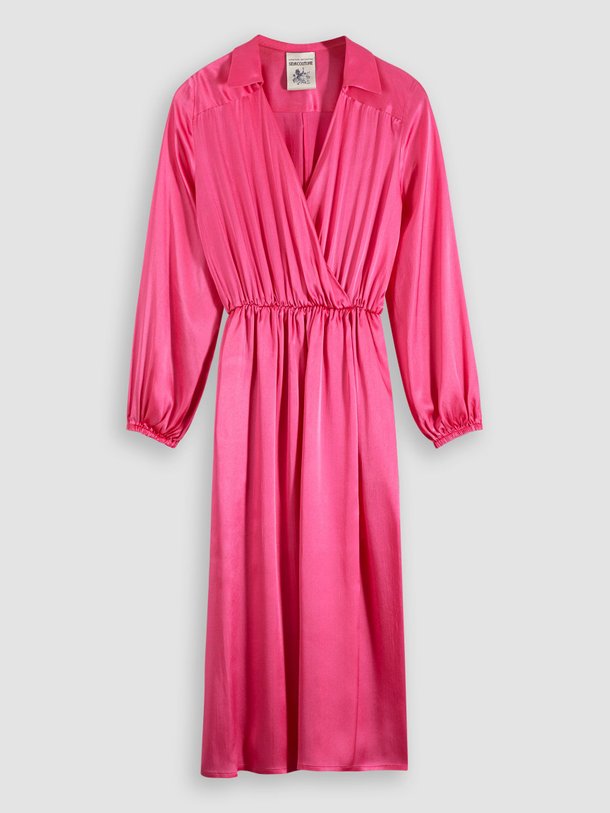 Ontdek de Zijdemix jurk van Semicouture in de kleur roze bij Orangebag. Op werkdagen voor 21:45 besteld, morgen in huis.