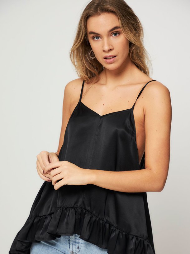 Ontdek de Zijdemix top van Semicouture in de kleur zwart bij Orangebag. Op werkdagen voor 21:45 besteld, morgen in huis.