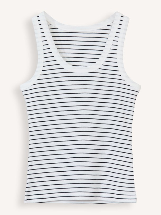 Ontdek de July katoenen gestreepte tanktop van Club L`avenir in de kleur wit bij Orangebag. Op werkdagen voor 21:45 besteld, morgen in huis.