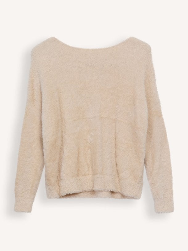 Ontdek de Gebreide fake fur trui van Summum in de kleur ecru bij Orangebag. Op werkdagen voor 21:45 besteld, morgen in huis.