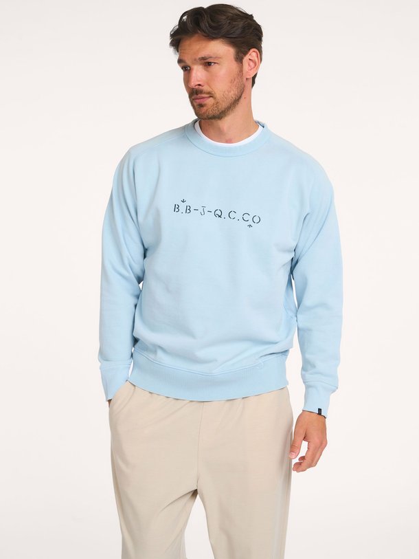 Ontdek de Katoenen sweater van Butcher of Blue in de kleur Lichtblauw bij Orangebag. Op werkdagen voor 21:45 besteld, morgen in huis.