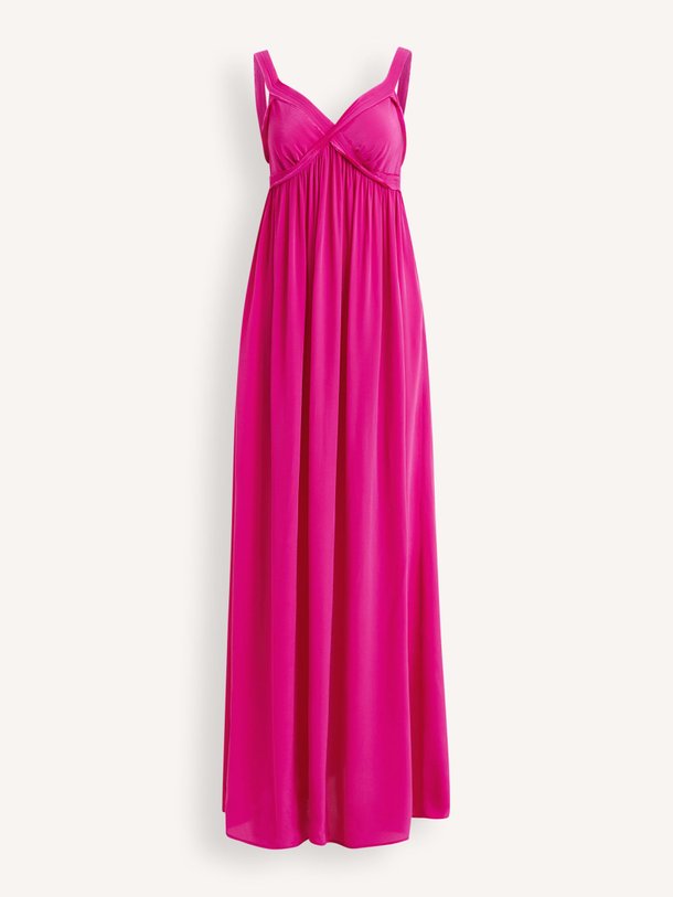 Ontdek de Jacobean viscose maxi jurk van Essentiel Antwerp in de kleur Roze bij Orangebag. Op werkdagen voor 21:45 besteld, morgen in huis.