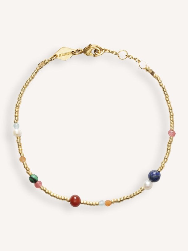 Ontdek de Splash d'Or vergulde armband met kralen van Anni Lu in de kleur Goudkleur bij Orangebag. Op werkdagen voor 21:45 besteld, morgen in huis.