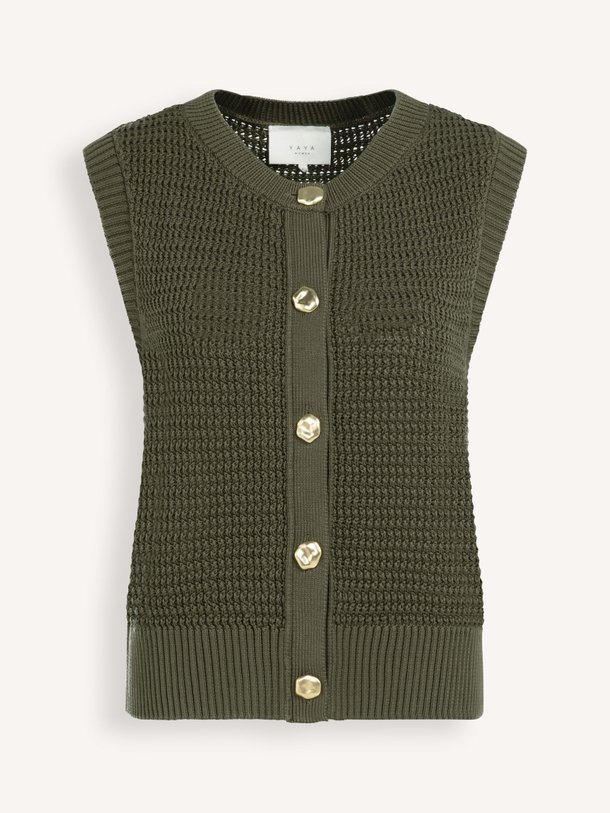 Ontdek de Katoenen gilet van Yaya bij Orangebag. Op werkdagen voor 21:45 besteld, morgen in huis.