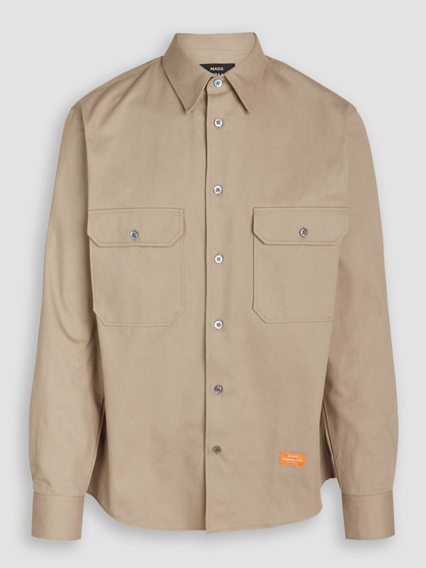 Ontdek de Storm katoenen overshirt van Mads Norgaard Men in de kleur kaki bij Orangebag. Op werkdagen voor 21:45 besteld, morgen in huis.