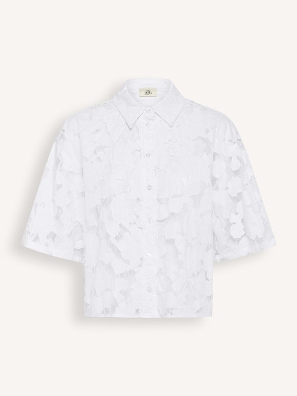 Ontdek de Ena katoenmix opengewerkte blouse van Karen By Simonsen in de kleur Wit bij Orangebag. Op werkdagen voor 21:45 besteld, morgen in huis.