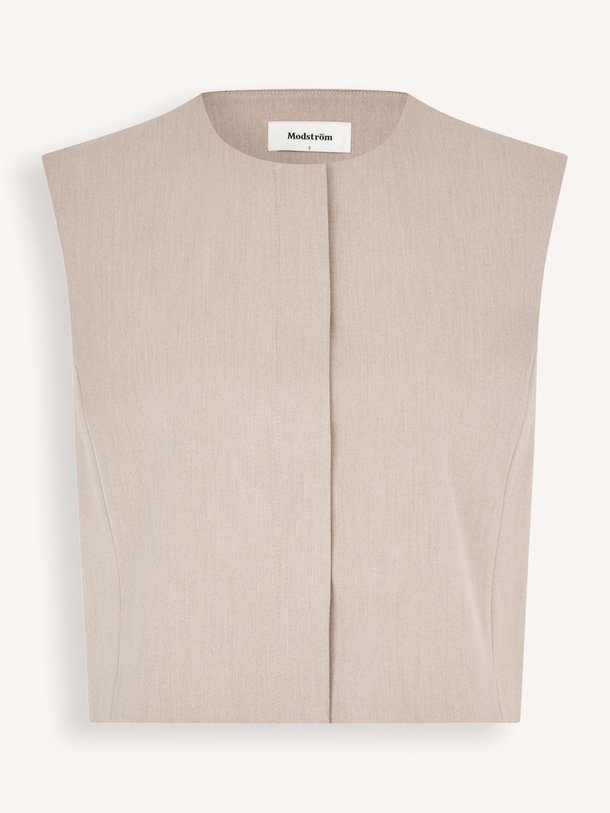 Ontdek de Uche geweven gilet van Modstrom in de kleur Beige bij Orangebag. Op werkdagen voor 21:45 besteld, morgen in huis.