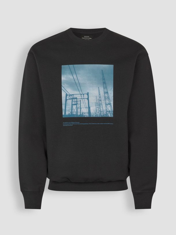 Ontdek de Hawk katoenen sweater met print van Mads Norgaard Men in de kleur zwart bij Orangebag. Op werkdagen voor 21:45 besteld, morgen in huis.