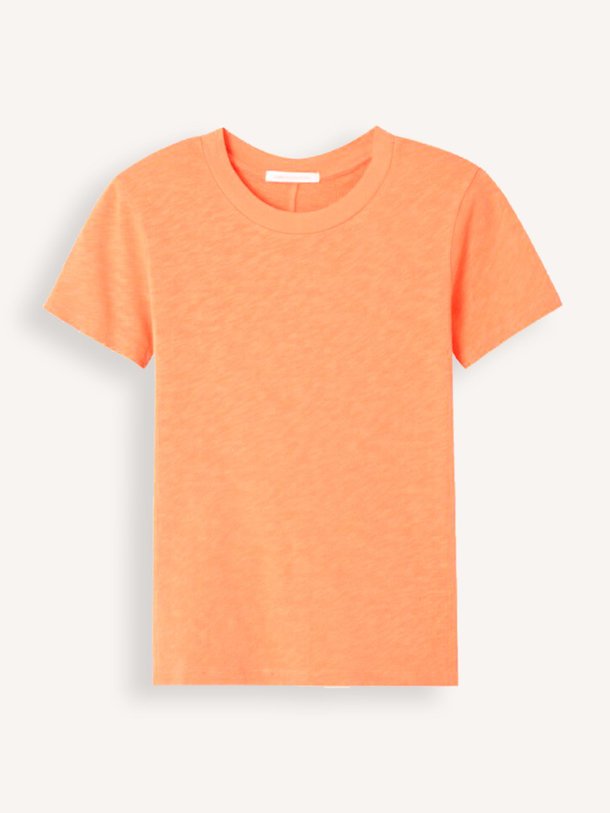 Ontdek de Sonoma katoenen slub T-shirt van American Vintage in de kleur Oranje bij Orangebag. Op werkdagen voor 21:45 besteld, morgen in huis.