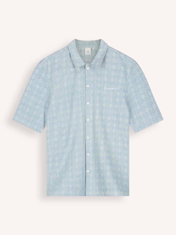 Ontdek de Saltern denim overhemd met dessin van Law of the Sea in de kleur Blauwgrijs bij Orangebag. Op werkdagen voor 21:45 besteld, morgen in huis.
