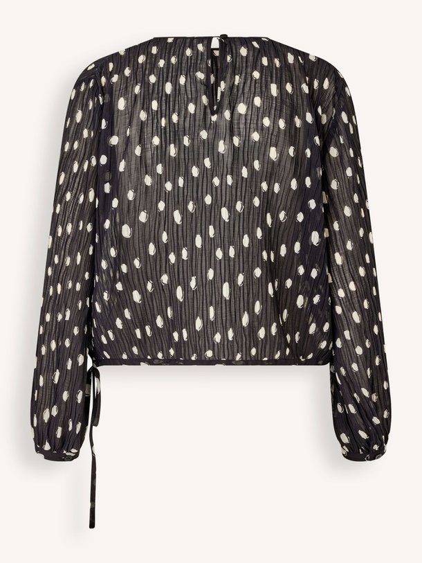 Ontdek de Milya geweven plissé top met print van Baum und Pferdgarten in de kleur zwart bij Orangebag. Op werkdagen voor 21:45 besteld, morgen in huis.