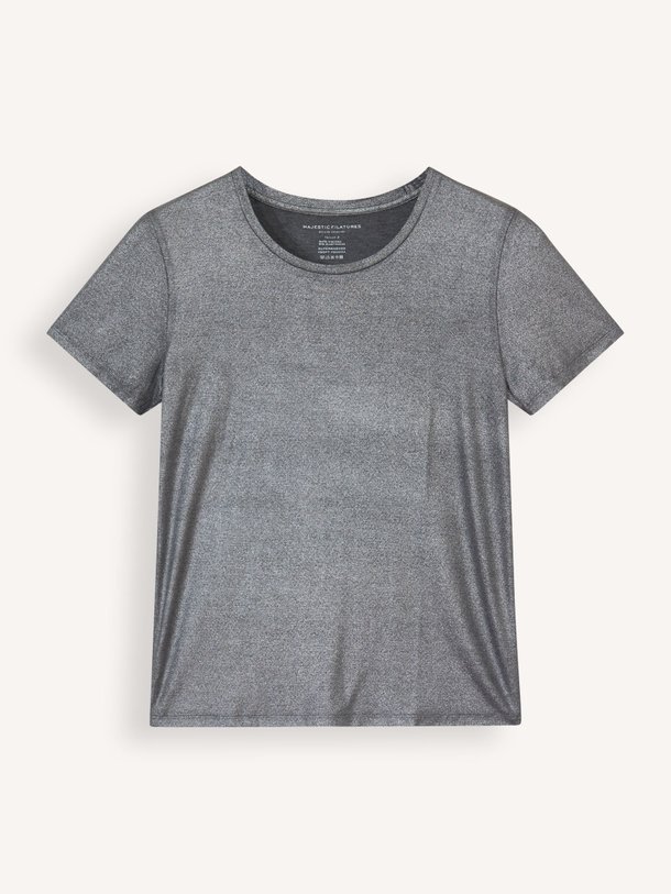 Majestic Filatures M014 Viscosemix Jersey Top Met Lurex - Grijs Ontdek de M014 Viscosemix jersey top met lurex van Majestic Filatures in de kleur grijs bij Orangebag. Op werkdagen voor 21:45 besteld, morgen in huis.