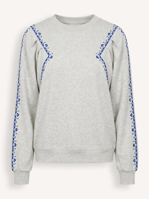 Ontdek de Mesta, katoenmix sweater met borduursel van ba&sh bij Orangebag. Op werkdagen voor 21:45 besteld, morgen in huis.