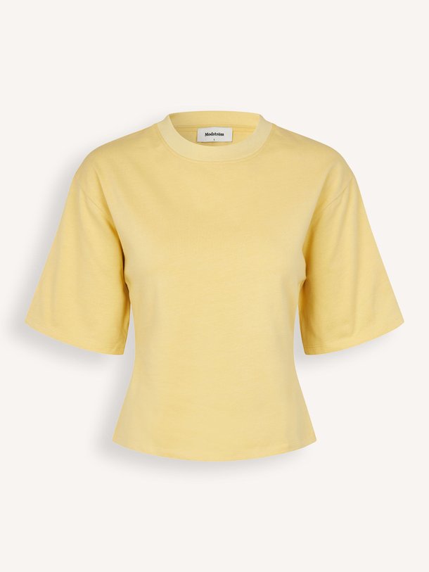 Ontdek de Tampa organic cotton T-shirt van Modstrom in de kleur Geel bij Orangebag. Op werkdagen voor 21:45 besteld, morgen in huis.