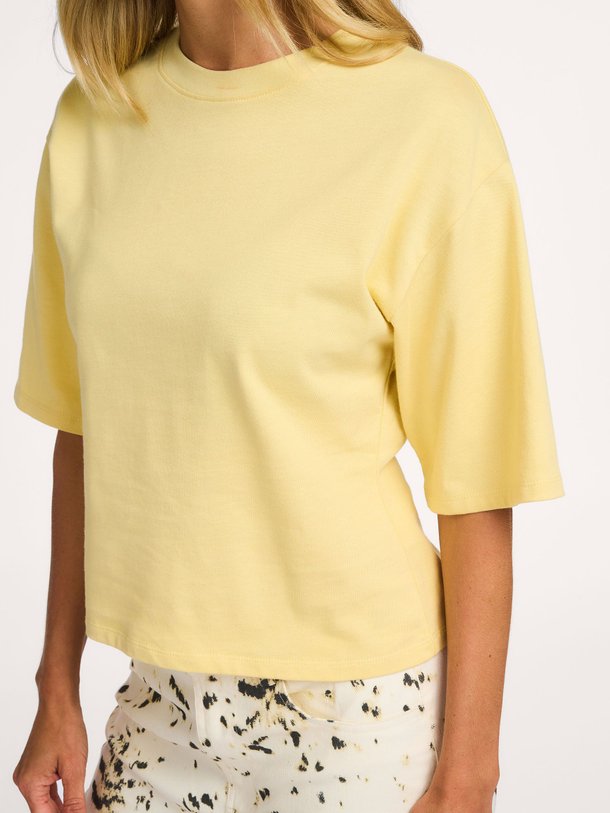 Ontdek de Tampa organic cotton T-shirt van Modstrom in de kleur Geel bij Orangebag. Op werkdagen voor 21:45 besteld, morgen in huis.