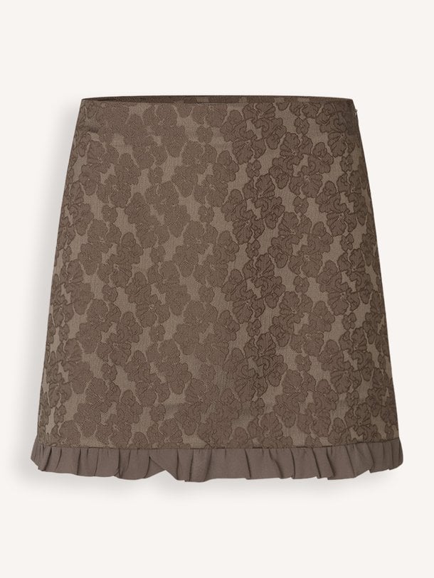 Ontdek de Brianna geweven rok met bloemen dessin van Modstrom in de kleur Bruin bij Orangebag. Op werkdagen voor 21:45 besteld, morgen in huis.