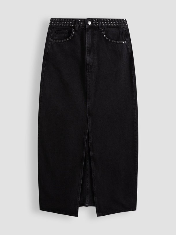 Ontdek de Vika katoenen rok met studs van Co'Couture in de kleur zwart bij Orangebag. Op werkdagen voor 21:45 besteld, morgen in huis.