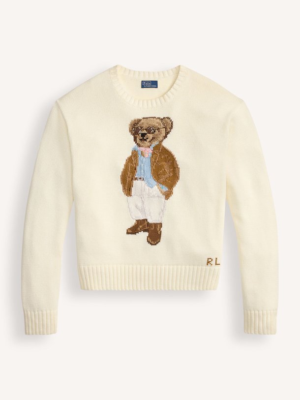 Ontdek de Katoenen trui met borduursel van Ralph Lauren in de kleur Crème bij Orangebag. Op werkdagen voor 21:45 besteld, morgen in huis.