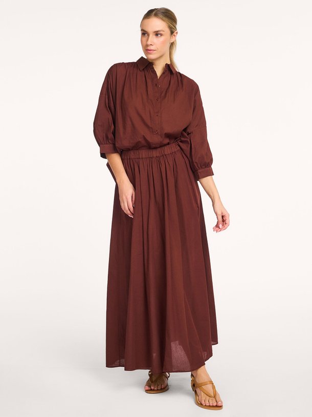 Ontdek de Cato katoenen rok van Knit-ted in de kleur Bruin bij Orangebag. Op werkdagen voor 21:45 besteld, morgen in huis.