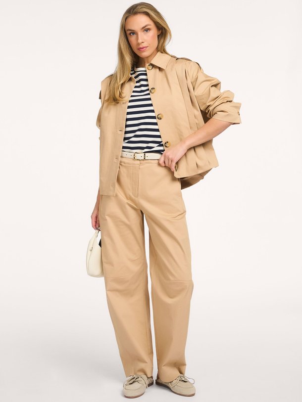 Ontdek de Diede katoenmix barrel fit broek van Studio Anneloes in de kleur Camel bij Orangebag. Op werkdagen voor 21:45 besteld, morgen in huis.