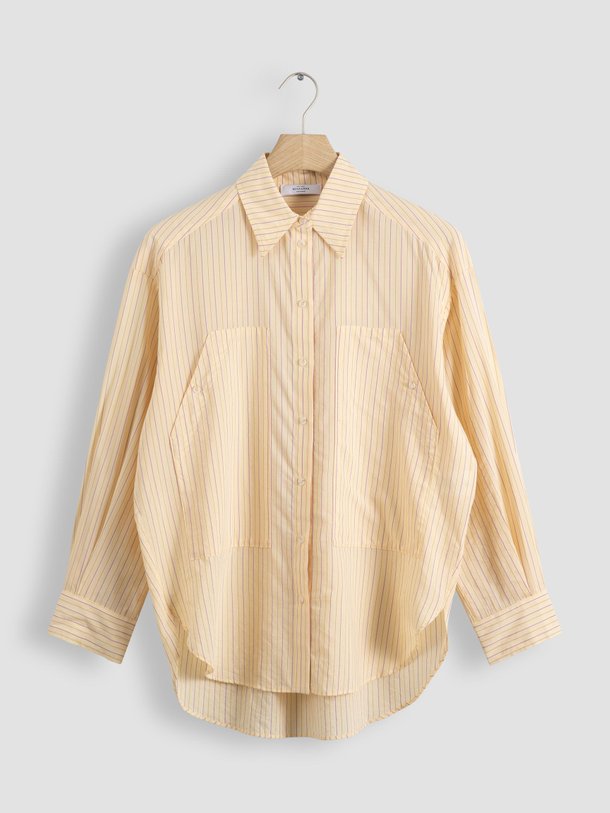 Ontdek de Angele katoen/viscosemix gestreepte blouse van Roseanna in de kleur geel bij Orangebag. Op werkdagen voor 21:45 besteld, morgen in huis.