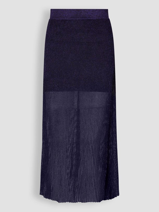 Ontdek de Chica ribgebeide rok met lurex van Baum und Pferdgarten in de kleur paars bij Orangebag. Op werkdagen voor 21:45 besteld, morgen in huis.