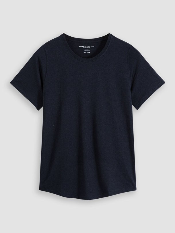 Majestic Filatures M296 Katoenmix Slub Top - Donkerblauw Ontdek de M296 Katoenmix slub top van Majestic Filatures in de kleur donkerblauw bij Orangebag. Op werkdagen voor 21:45 besteld, morgen in huis.