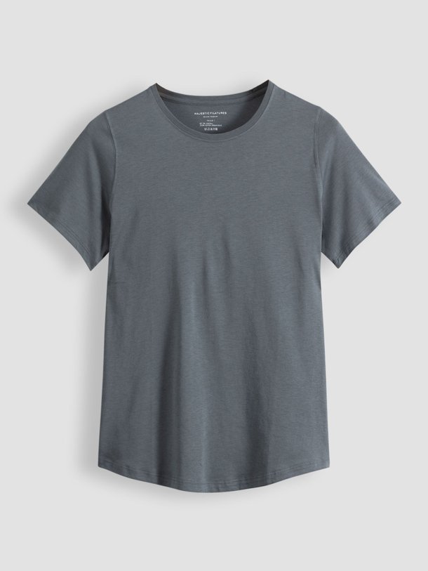 Majestic Filatures M296 Lyocell/Katoenmix Slub T-Shirt - Blauwgrijs Ontdek de M296 Lyocell/katoenmix slub T-shirt van Majestic Filatures in de kleur blauwgrijs bij Orangebag. Op werkdagen voor 21:45 besteld, morgen in huis.