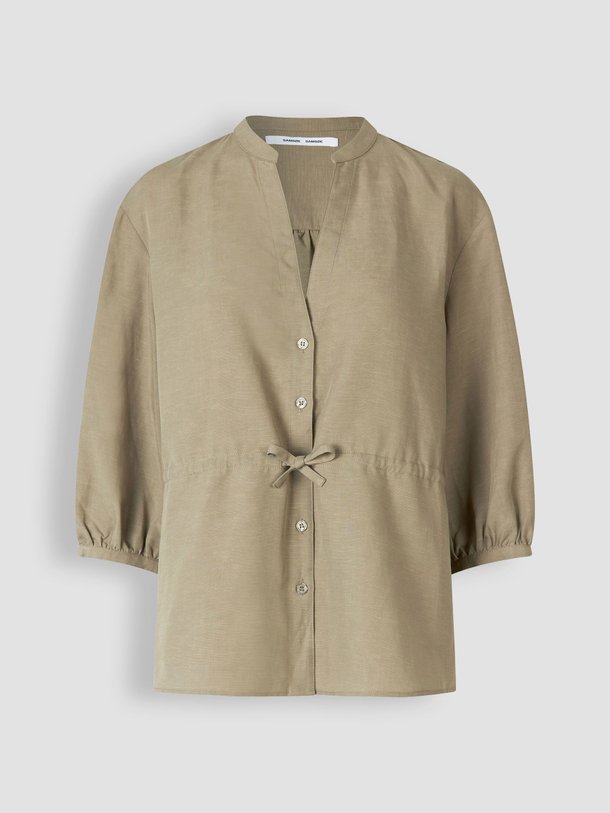Ontdek de Saamelie lyocell/linnenmix blouse van Samsoe Samsoe in de kleur olijfgroen bij Orangebag. Op werkdagen voor 21:45 besteld, morgen in huis.