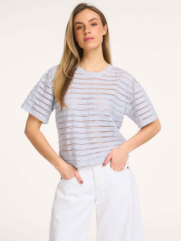 Ontdek de Ulizia katoenmix top van Iro in de kleur Grijs bij Orangebag. Op werkdagen voor 21:45 besteld, morgen in huis.