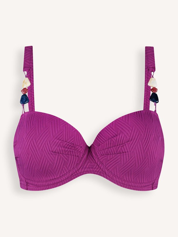 Ontdek de Texture Viola voorgevormde bikinitop van Cyell in de kleur Fuchsia bij Orangebag. Op werkdagen voor 21:45 besteld, morgen in huis.