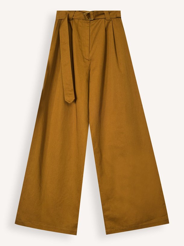 Ontdek de Riva katoenmix broek van Sessun in de kleur Brons bij Orangebag. Op werkdagen voor 21:45 besteld, morgen in huis.