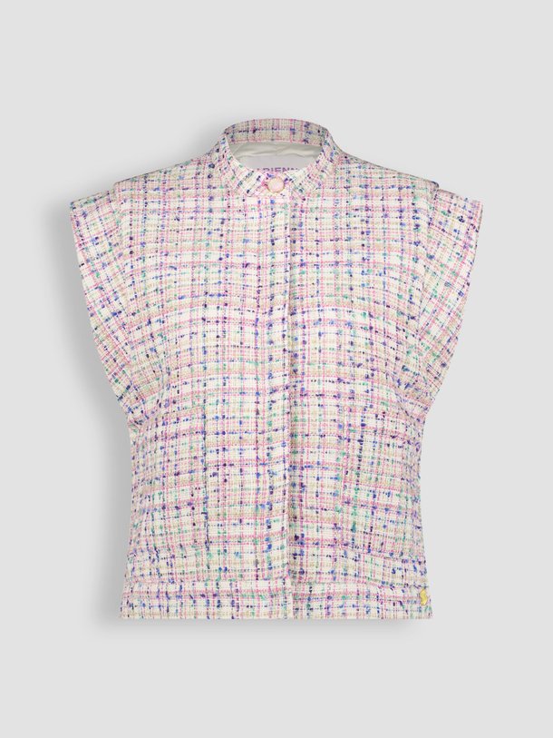 Ontdek de Twiggy wolmix tweed gilet met lurex van Fabienne Chapot in de kleur roze bij Orangebag. Op werkdagen voor 21:45 besteld, morgen in huis.