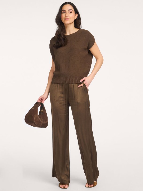 Ontdek de Viscose broek van No Man's Land in de kleur Donkerbruin bij Orangebag. Op werkdagen voor 21:45 besteld, morgen in huis.