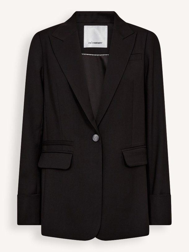 Ontdek de Matty viscosemix blazer van Co'Couture in de kleur Zwart bij Orangebag. Op werkdagen voor 21:45 besteld, morgen in huis.
