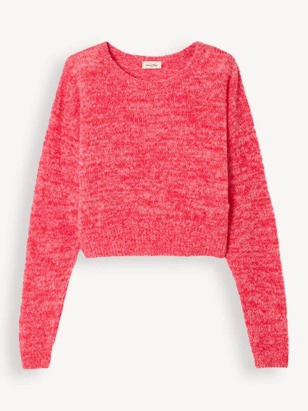 Ontdek de Nuggy wolmix gemêleerde trui van American Vintage in de kleur Roze bij Orangebag. Op werkdagen voor 21:45 besteld, morgen in huis.