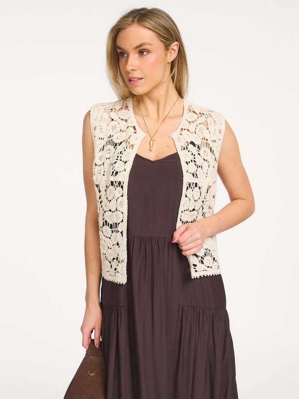 Ontdek de Kelly katoenen gehaakte top van Co'Couture in de kleur Crème bij Orangebag. Op werkdagen voor 21:45 besteld, morgen in huis.