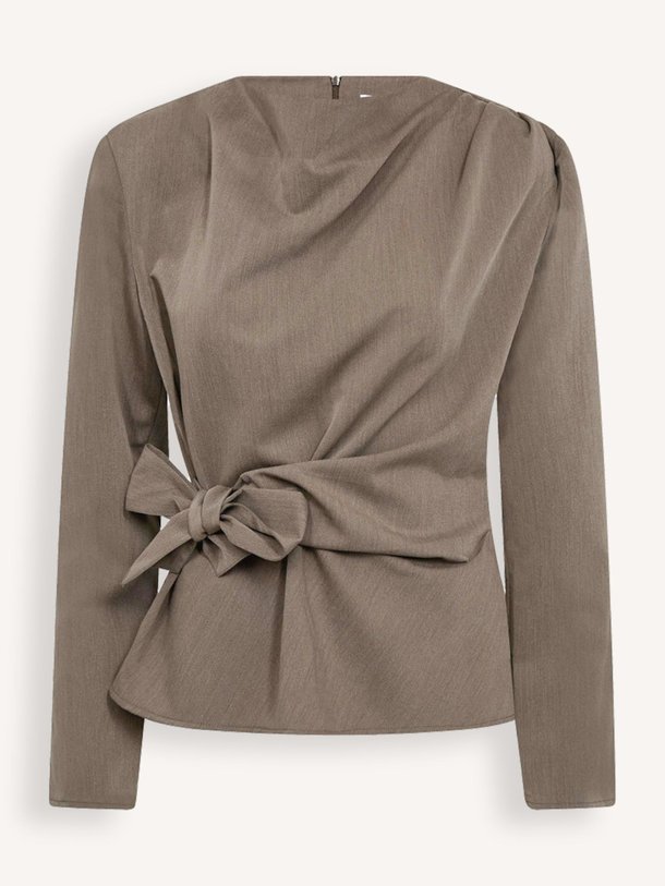 Ontdek de Tenga viscosemix top van Co'Couture in de kleur Bruin bij Orangebag. Op werkdagen voor 21:45 besteld, morgen in huis.