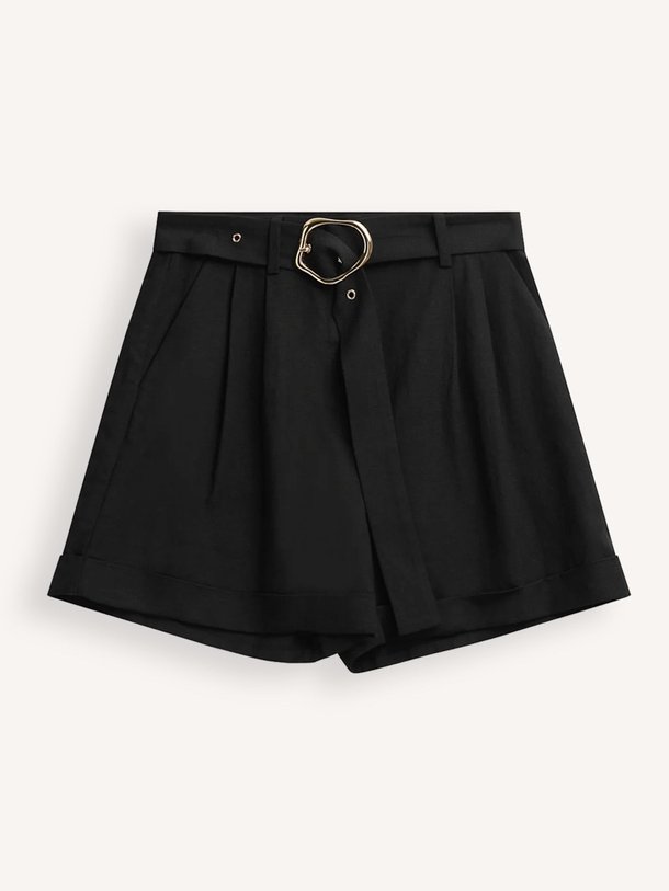 Ontdek de Zephyr viscose/linnenmix short van Iben in de kleur zwart bij Orangebag. Op werkdagen voor 21:45 besteld, morgen in huis.