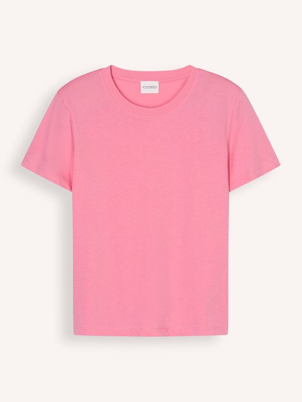 Ontdek de Organic cotton T-shirt van Closed in de kleur Roze bij Orangebag. Op werkdagen voor 21:45 besteld, morgen in huis.