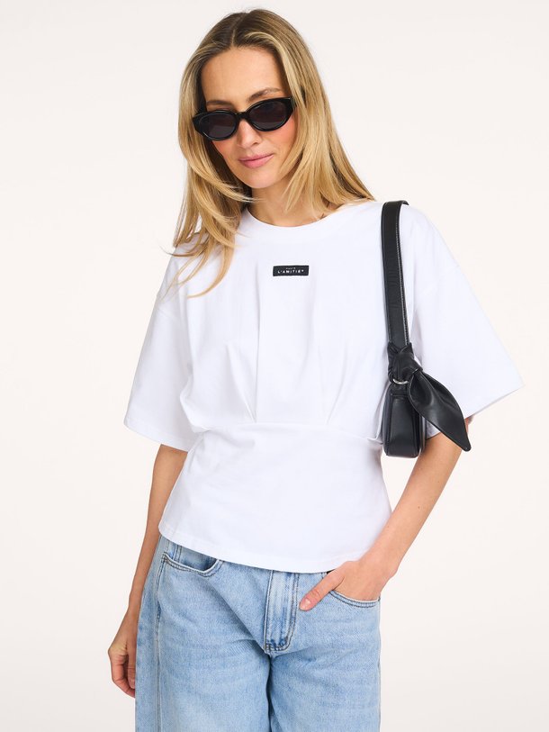 Ontdek de Romie katoenen T-shirt van Haute L'Amitié in de kleur Wit bij Orangebag. Op werkdagen voor 21:45 besteld, morgen in huis.