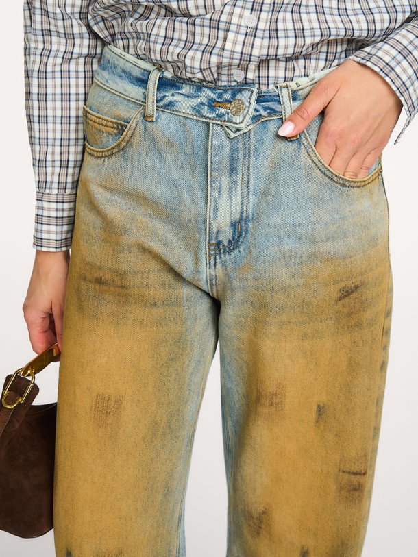 Ontdek de Barrel Vintage Wash Flip Tall Jeans van Haute L'Amitié bij Orangebag. Op werkdagen voor 21:45 besteld, morgen in huis.